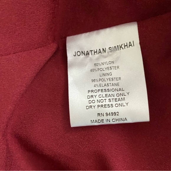 NWT JONATHON SIMKHAI Pearl lace Western Skirt Cabernet RUNWAY Coastal Cowgirl 6 - Picture 11 of 13